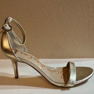 Strappy Gold Sam Edelman Heels Size 7 1/2